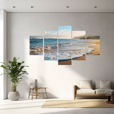 5 Pieces Beach Canvas Art